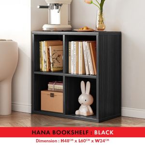 F&F : Hana Bookshelf /DIY Utility Shelf/ Rak Buku / Wood Shelf /Almari baju/almari buku/book rack