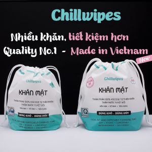 [HỎA TỐC HCM] COMBO 2 cuộn khăn mặt Chillwipes Giấy lau mặt dùng 1 lần
