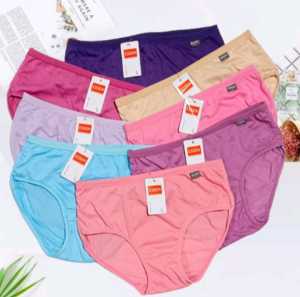 MURAH ISI 12 PCS celana dalam wanita dewasa Lusinan Warna Polos