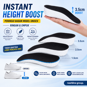 INSOLE SEPATU PENINGGI BADAN SUPER EMPUK SOL SEPATU PRIA DAN WANITA