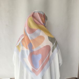 Nunaqy - Hijab Kerudung Voal motif 115 x 115 cm segi empat Premium series lolipop