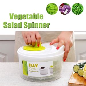 Salad Spinner Vegetable Dryer with Bowl Lettuce Fruit Washer Crisper Strainer Kitchen Tool