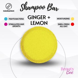 Hairgenix Natural GINGER & LEMON Shampoo Bar Solid Bar Natural Organic All Variants Thickening Dandruff Lavender Peppermint Bendurya Giga Aloe Vera Tea Tree Argan Clove Ginger Lemon Color Preserve Henna Conditioner Bar Woops  Ecobar Organic Eco