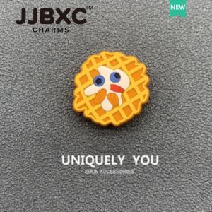 ข้าม จิ๊บบิทซ์ เสน่ห์ 鞋饰品 เหมาะสําหรับตกแต่งส่วนบนของรองเท้าหัวเข็มขัดชุดยางแฟชั่นอุปกรณ์ตกแต่งรองเท้า