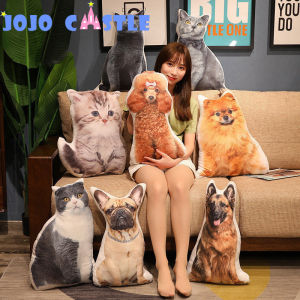 JOJO CASTLE 50cm Simulation British Shorthair Cat Plush Toys 3D Printed Animal Pillow Cushion Cats Stuffed Home Decor Birthday Gifts for Baby Kid 仿真抱枕