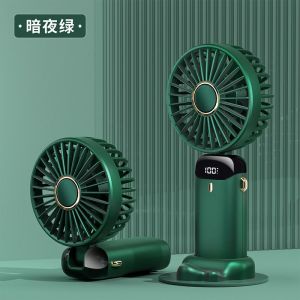 (SG Ready Stock) Portable Fan Handheld Fan Mini Fan Usb Charging fan Rechargeable Fan Digital Display Desktop Fan