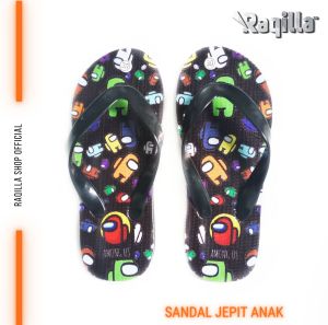 Sandal jepit anak Among us Sandal anak Among us sendal Among us sandal karakter Among us