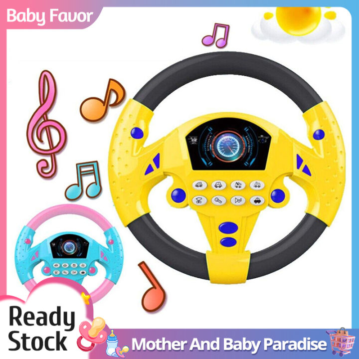 Pretend CoPilot Steering Wheel Simulation Driving Car With Sounds
