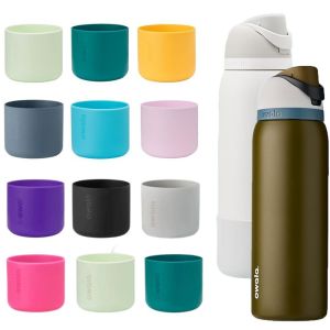 LINHU ป้องกันการลื่น รองเท้าบู๊ตซิลิโคน ป้องกัน โอวาลา 24 ออนซ์ 32 ออนซ์ ที่รองขวดน้ำด้านล่าง ทนทาน นุ่มนวล ปลอกแขนถ้วย สำหรับขวด FreeSip