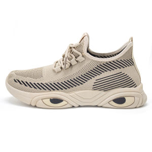 RUIMO JS-8 Sepatu Sneakers Pria Style Running Mode Slip on Dengan Pengikat Tali Motif Minimalis