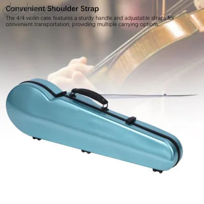 Dodocool Đàn Violin Hộp Có Thể Điều Chỉnh Cổ Còn Lại Vĩ Cầm Hộp Đựng Di Động Đa Năng Tích Hợp Nhiệt Ẩm Kế Cho Vĩ Cầm 4/4
