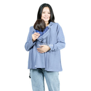 Malilkids Jaket Selimut Multifungsi Ibu dan Bayi Jacket Hoodie Hug and Go 3in1