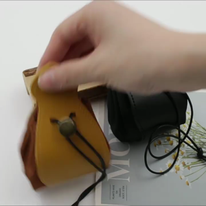 Bag Small Drawstring Leather DND-Dice Pouch-Storage Bag for D&D-Dungeons-and Dragons-GiftCoins and Accessories
