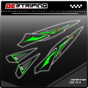 STRIPING STICKER TRANSPARAN BENING HONDA SUPRA X 125 TAHUN 2008-2018(TH14)STIKER VARIASI LIST MOTOR HONDA SUPRA X 125 DESIGN TERBARU