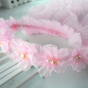 Bando Veil Pengapit Mahkota Bunga Hijab Anak