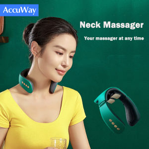 AccuWay Multifunction Electrical Back Massager With Heat Neck Shoulder Massager With Romote Contral  Body Infrared Pulse Massager for Home Office Cars