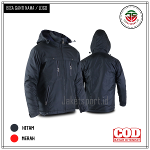 JAKET PRIA PARASUT CLUB BOLA ACM HARIAN OUTDOOR TAHAN ANGIN HOODIE LEPAS PASANG SABLON DTF SATUAN