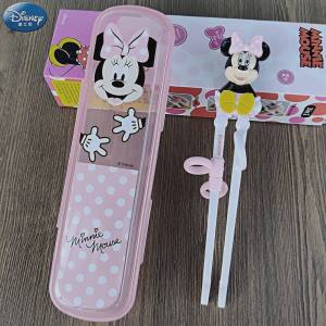 Disney Tableware / Kids Learning Chopsticks / Fork & Spoon / 3 in 1 Portable Set for Children [SG Ready Stock]