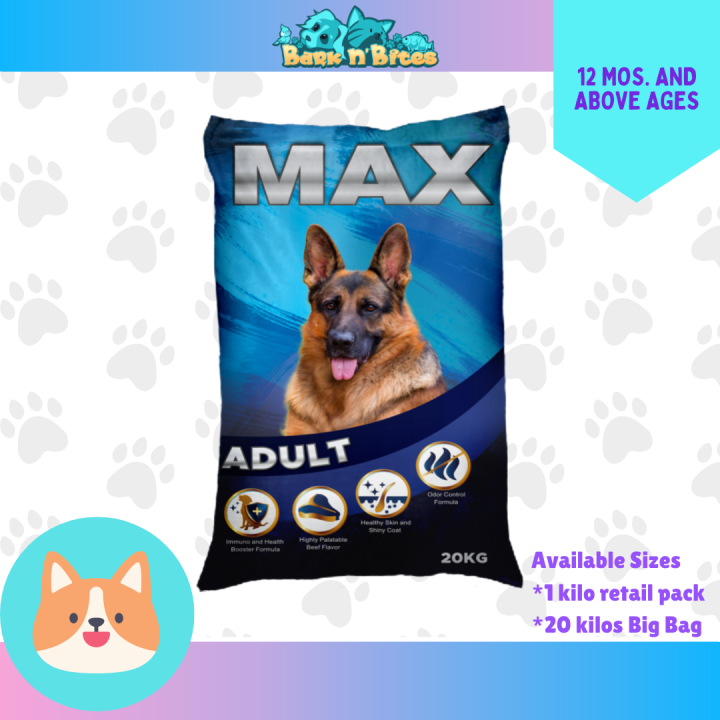 Max Dogfood for Adult made with REAL BEEF low sodium with Yucca