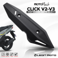 LEGITMOTO GENUINE HONDA CLICK V2 / CLICK V3 MUFFLER COVER EXHAUST PIPE HEAT GUARD COVER FOR MOTORCYCLE 1PC L-9682. 