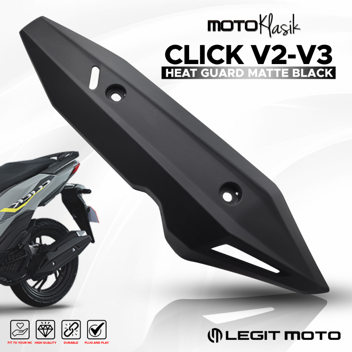 LEGITMOTO GENUINE HONDA CLICK V2 / CLICK V3 MUFFLER COVER EXHAUST PIPE HEAT GUARD COVER FOR MOTORCYCLE 1PC L-9682