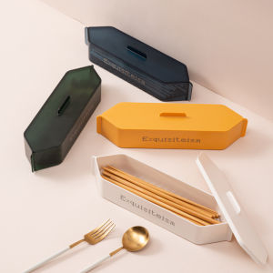 2Nd 50% off Punching Wall Hanging Tableware Rack Multi-function Drain Chopstick Rack