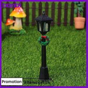 banbi 1 12 Dollhouse Mini Street Light Models Dollhouse Christmas Street Lamp Ornament Dolls House Micro Fairy Garden Decoration