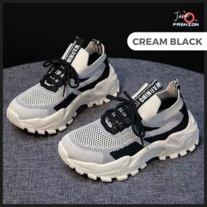 Sepatu Sneaker Sporty Fashion Wanita Radial Rubber Nylon Mesh JOFSH125