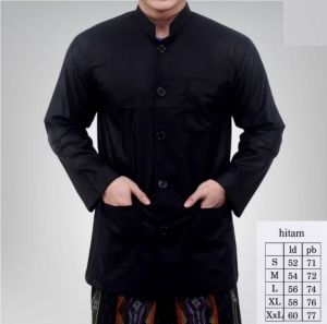 Koko Haibah Hitam Polos Bahan Toyobo Lengan Panjang Baju Koko Habaib Putih Murah Koko Habibi Baju taqwa