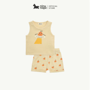 Ninunapz - Bộ áo sát nách quần đùi cao cấp cho bé từ 6M-24M - Vải sợi tre pha cotton mát lạnh siêu mềm mại êm ái.