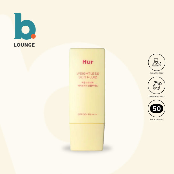 House of Hur Weightless Sun Fluid SPF 50+ PA++++ [Sunscreen Sunblock] Lazada PH