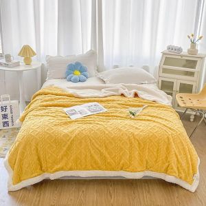 Homemazing Ph Thick Bed Blanket 200x210cm King Size | Kumot Makapal Double Sided Lamb Cashmere Fleece | Kumot Cotton Malambot | Blanket Cotton Kumot | King Size Blanket | Blanket Super Soft Fluffy