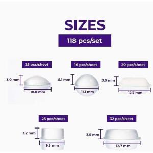 Self Adhesive Door Stopper Silicone Furniture Pads Cushion Protective Pads Clear Door Stops Rubber Damper Buffer Cabinet Bumpers