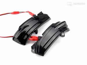 ไฟเลี้ยวแบบไดนามิก 2 ชิ้น สำหรับ FORD MONDEO V MK5 CD CE CF 2014-2019 ไฟเลี้ยว LED 5 ดวง ไฟข้าง 2015 2016 2017 2018 MKV ลูกศร