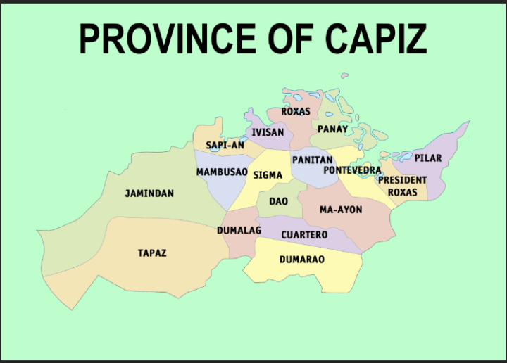 Capiz Province Map Waterproof A4 Laminated Chart | Lazada PH