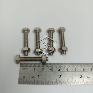 BAUT MUR STAINLESS M6 X 35 FULL DRAT PANJANG 35CM KUNCI 10 35 CM BAUD STAINLIS STENLIS ANTI KARAT SS SUS 304 A2 70 M6X35 6X35 6 X 35 DIAMETER DRAT 6MM PITCH DRAT 1.0 SEKRUP SKRUP