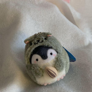 Japanese positive energy hamster little penguin pendant doll cute plush toy doll bag pendant keychain doll