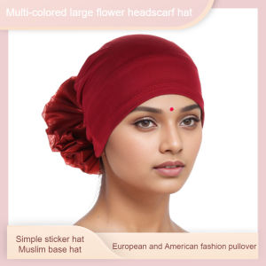Multicolor Floral Turban Hat For Women Youth Daily Fashion Accessory Headwear/large Flower/warm/unique Style/outdoor Indoor Travel