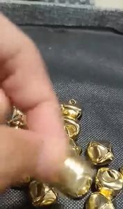 100Pcs Iron Ball Gold Jingle Bells 8/10/12/15mm Mini Craft Bells For Wedding Wands Decor Use