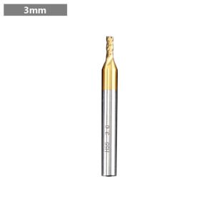 XIJIBAN Titanium Coated End Mill 1.5-10mm Four-Flute End Milling Cutter Aluminum Mill CNC Drill Bit Wood Cutting
