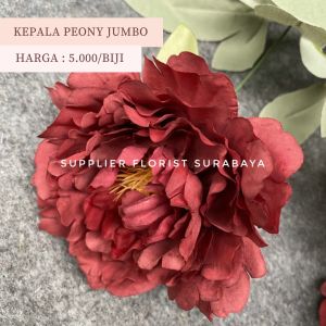 SFS - [KEPALA SAJA] KEPALA PEONY JUMBO PEONY HEAD ONLY ARTIFICIAL FLOWER DIY SCARPBOOK PIGURA BUNGA SESERAHAN SERASEHAN FLORIST BUNGA BESAR BUNGA PALSU BUNGA HIAS