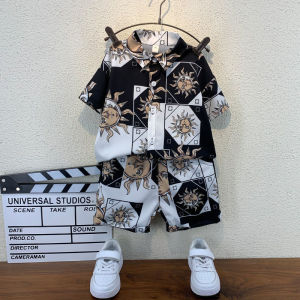 BABYFINE ชุดเด็กผู้ชาย เสื้อผ้าเด็กผู้ชาย ลายการ์ตูนเท่ๆ เสื้อ+กางเกง ชุดเด็กผู้ชาย เหมาะสำหรับเด็กอายุมากกว่า 2 ปี