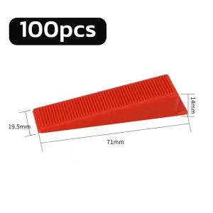 LoviRa 100Pcs Insert Wedge Tile Leveler Systemy Transparent Clips For Stone Installation Use