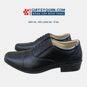 Giày Tây Nam Da Thật - Chất Liệu Da Cao Cấp Đế Cao 3cm Khâu Siêu Bền Thiết Kế Thời Trang Bảo Hành 12 Tháng - Mã 302
