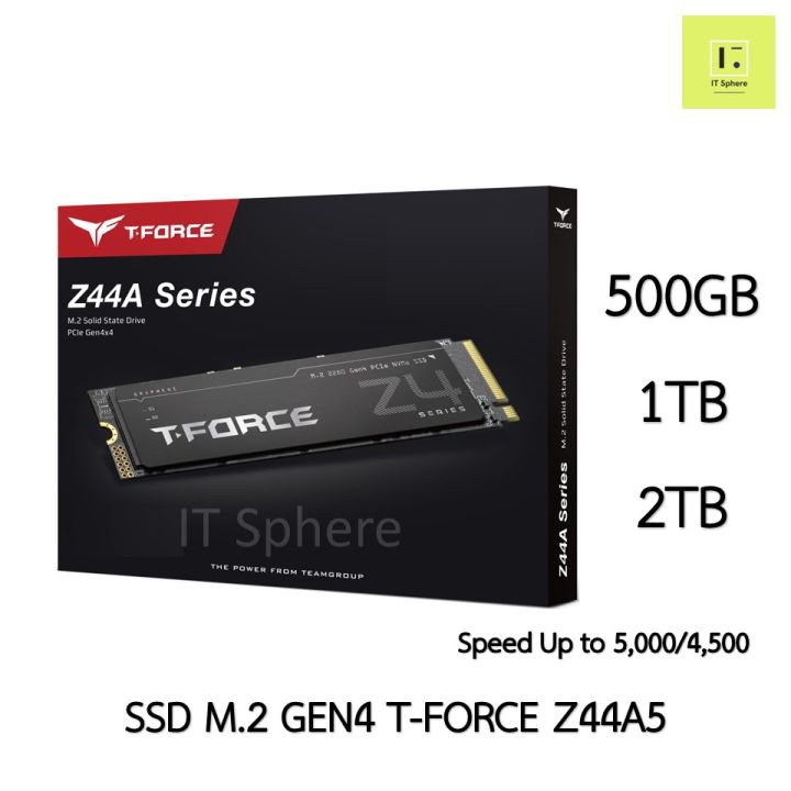 SSD M.2 T-FORCE Z44A5 512GB // 1TB // 2TB NVMe (GEN4) ของใหม่ มือ