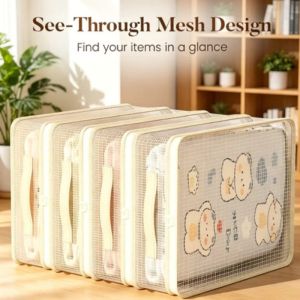 4Pcs Storage Bag Large Capacity Dust-proof Organizer for Household Bed Sheets Duvet Covers Clothes