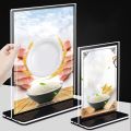 Acrylic Transparent Display Holders A4/A5/A6 Menu Display Stand Picture Frame Tabletop Nordic Photo Frame Holder. 
