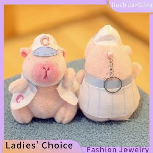 [Hot Sale Jewellery]liuchuanbing Cartoon Capybara Plush Keychain Pendant Stuffed Animals Doll Toys Backpack Hangings Decoration