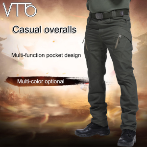 VTTO City Military Tactical Pants Men Combat Trousers Many Pockets Waterproof Wear Resistant Casual Cargo Pants Men