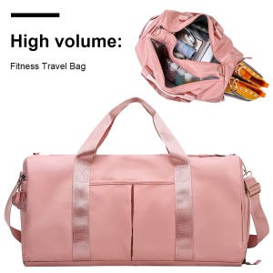 COD [Free Shipping] Travel and Gym Waterproof Duffel Bag Durable and Spacious Sports Duffle with Multiple Compartments and Adjustable Strap